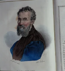 Porträt von Michelangelo Buonarroti (1475-1564)